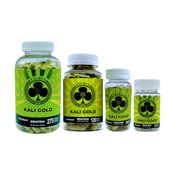 Club 13 975mg Kratom Capsules Kali Gold