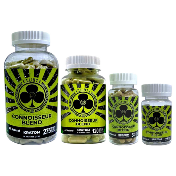 Club 13 975mg Kratom Capsules Connoisseur Blend