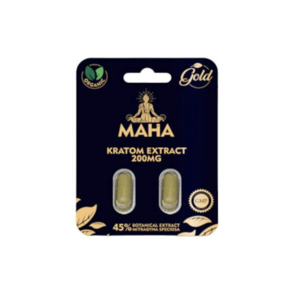 Maha Kratom Extract Capsules 2ct 200mg