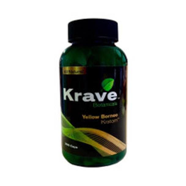 Krave Kratom Capsules Yellow Borneo | 300 Capsules