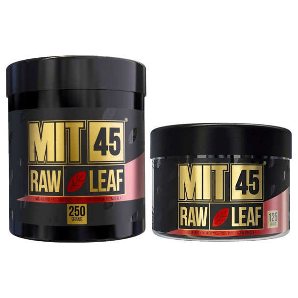 Mit 45 Raw Red Leaf Kratom Capsules Collection.