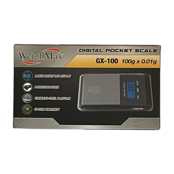 WeighMax Digital Pocket Scale GX-100 Box
