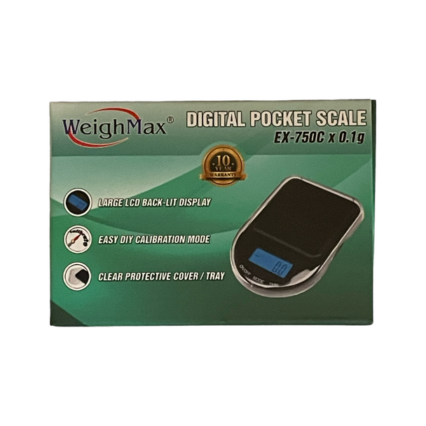 WeighMax Digital Pocket Scale EX-750C Box
