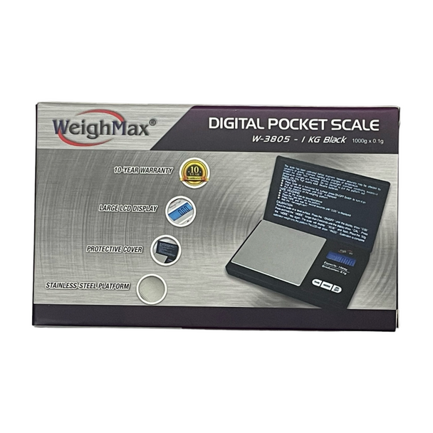 WeighMax Digital Pocket Scale W-3805-1KG Box
