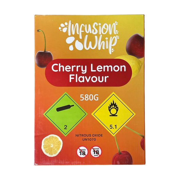 Infusion Whip Cream Charger Tank 1L Cherry  Lemon Box of 6