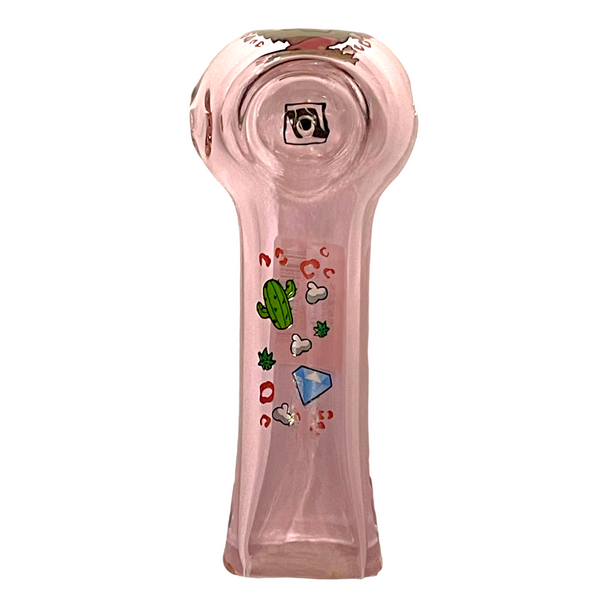 Wido 4" Hand Pipe Pink Kush Pipe