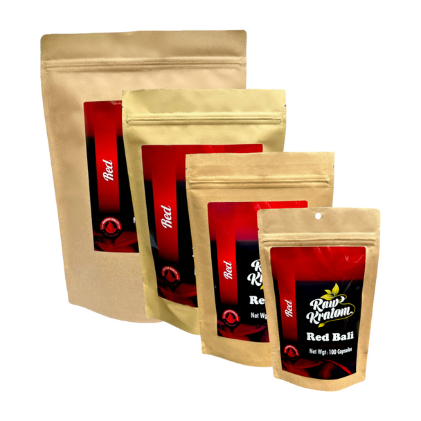 Raw Kratom Capsules Red Bali