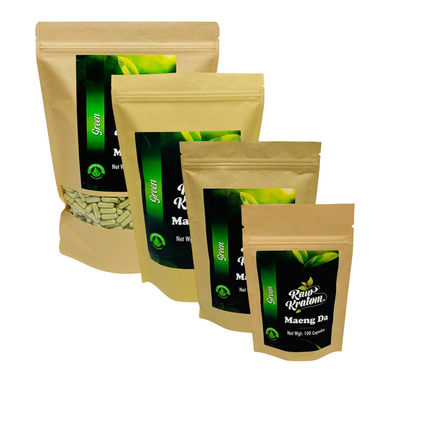 Raw Kratom Capsules Green Maeng Da