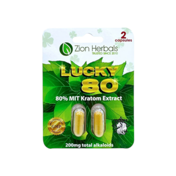 Zion Herbals Lucky 80 Kratom Extract 200mg