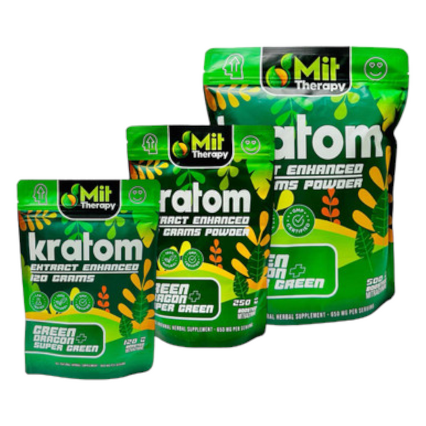 Mit Therapy Kratom Extract Powder Green Dragon +Super Green