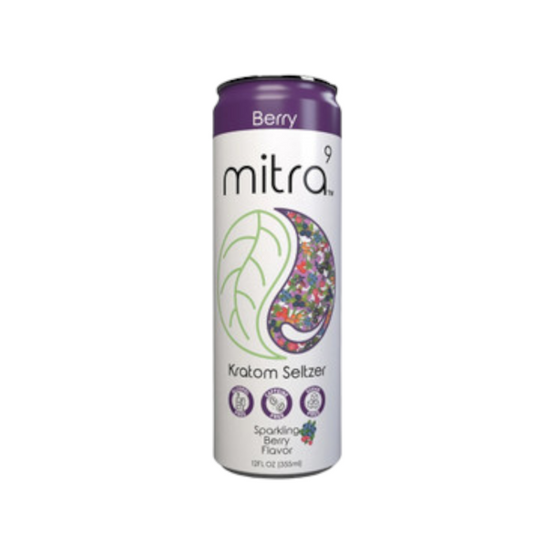 Mitra 9 Kratom Seltzer Berry 12 oz