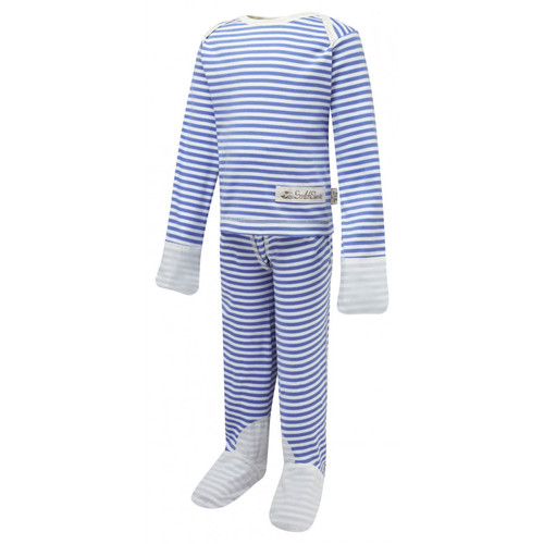 ScratchSleeves PJ Set - Blue Stripes