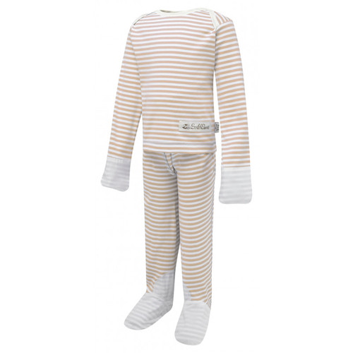 ScratchSleeves PJ Set - Cappuccino Stripes