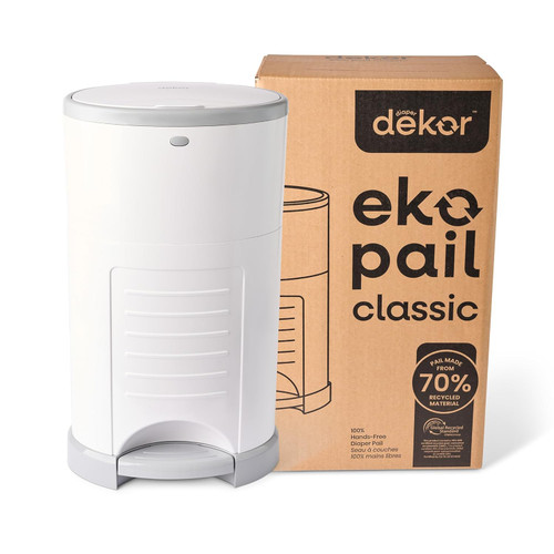 Diaper Dekor EKO Clasic Diaper Pail, White