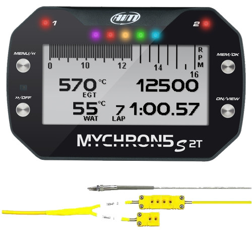 Aim Sports MyChron 5S 2T w/ EGT & Water Temp (XD2M5S2TEGTTRM1011U)