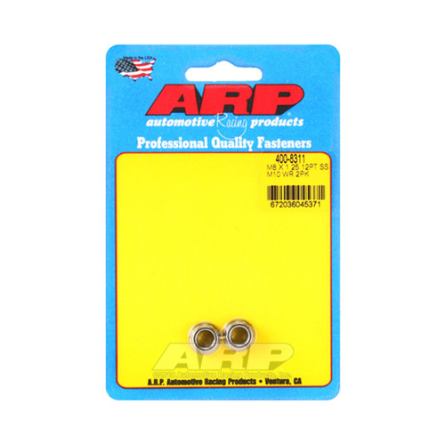 Arp 8mm x 1.25 12pt SS Nut Kit 2pk (400-8311)