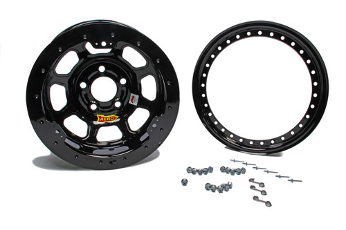 Aero Race Wheels 13x7 2in. 4.25 Black Beadlock (33-174220B)