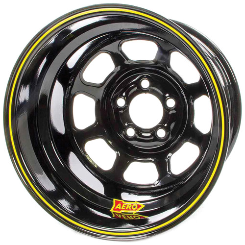Aero Race Wheels 15x10 5.5in. 5.00 Black (51-105055RF)