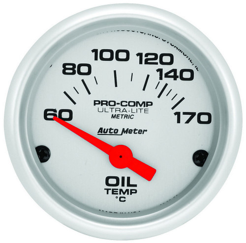 Autometer 2-1/16 U/L Oil Temp Gauge - 60-170C (4348-M)