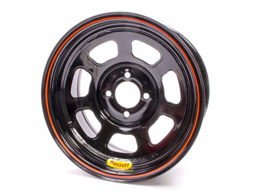 Bassett Wheel 14x7 D-Hole 4x100mm 2in Black (47SH2)