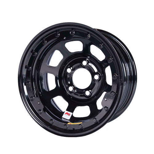 Bassett Wheel 15x8 IMCA B/Lock 5x5 Black 4.75in BS (58D5475ILK)