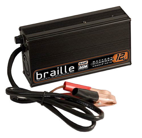 Braille Auto Battery Battery Charger 12-Volt 10amp Rapid Charge (12310)