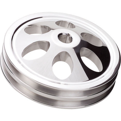 Billet Specialties Power Steering Pulley 2 Groove Keyway 66-76 GM (86220)