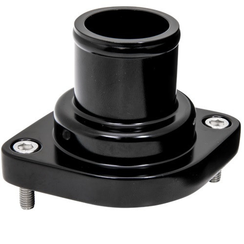 Billet Specialties LS Thermostat Housing Straight Black (BLK90134)