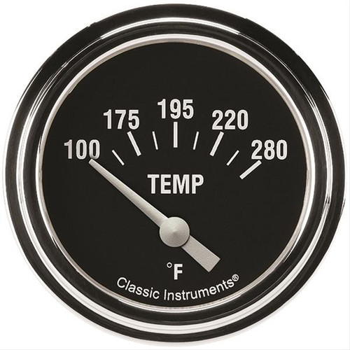 Classic Instruments Hot Rod Temperature Gaug e 2-5/8 Short Sweep (HR226SLF-04)