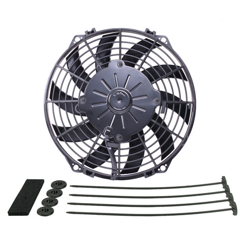 Derale HO Extreme 9in Curved Bl ade Puller Elec Fan (16109)