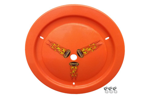 Dominator Race Products Wheel Cover Dzus-On Fluo Orange Real Style (1006-D-FOR)