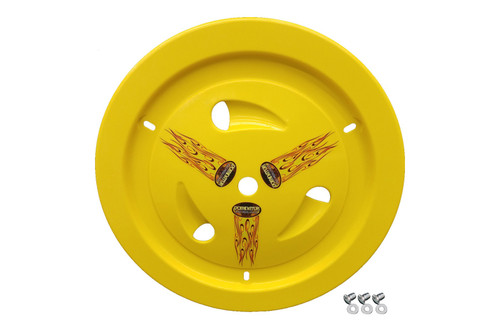 Dominator Race Products Wheel Cover Dzus-On Yellow Real Style (1007-D-YE)