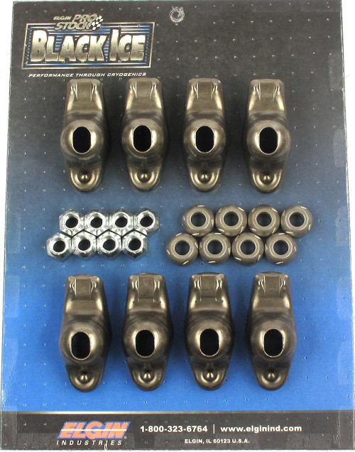 Elgin SBC Black Ice Rocker Arm Kit 1.6 Ratio (8pk) (ICE410738)