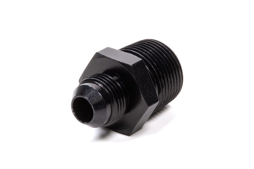Fragola Straight Adapter Fitting #16 x 1 MPT Black (481616-BL)