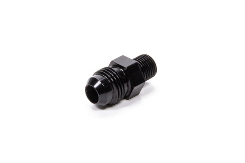 Fragola Straight Adapter Fitting #6 x 1/8 MPT Black (481662-BL)