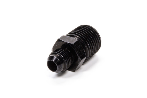 Fragola Straight Adapter Fitting #6 x 1/2 MPT Black (481668-BL)