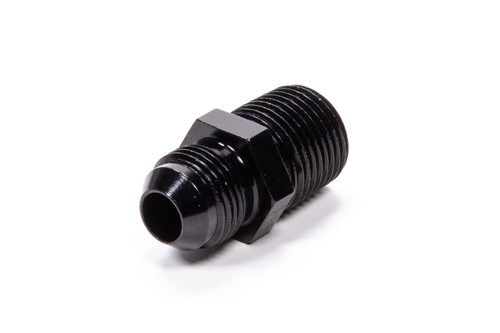 Fragola Straight Adapter Fitting #8 x 1/2 MPT Black (481688-BL)