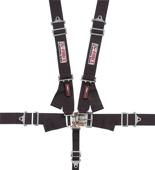 G-force Indivd. Shoulder Harness Pull-Down Blk Pro Series (6000BK)