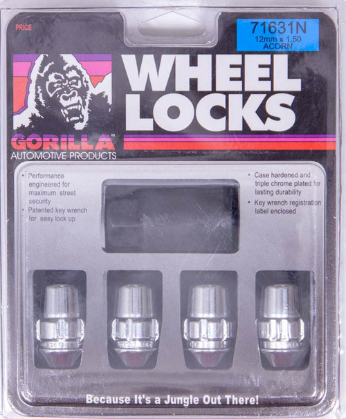 Gorilla Wheel Lock 14MM x 1.50 Conical (4) (71641N)