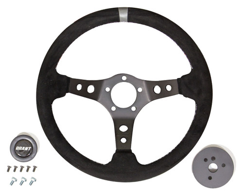 Grant Suede Racing Steering Wheel w/Center Marker (694)