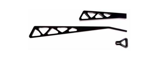 Ididit Billet Lever Kit Black Powder Coat Truss Style (2500310051)