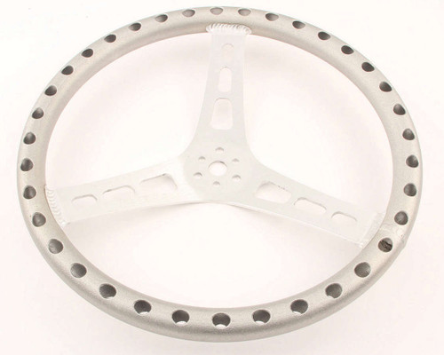 Joes Racing Products 14in Dished Steering Wheel Aluminum (13514-A)