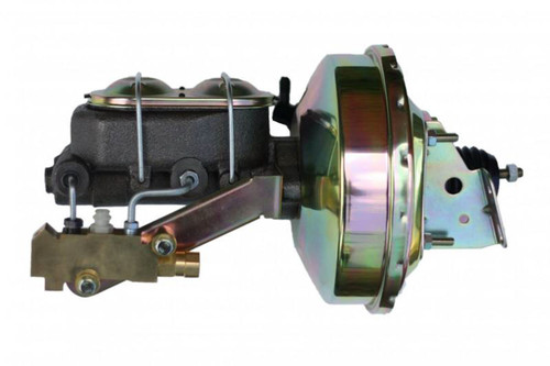 Leed Brakes 9in Zinc Booster AFX 1- 1/8in Bore MC Side Mount (1E1A3)