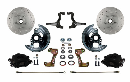 Leed Brakes A  F & X-body Spindle Mo unt Kit Cross Drilled an (BFC1002SMX)