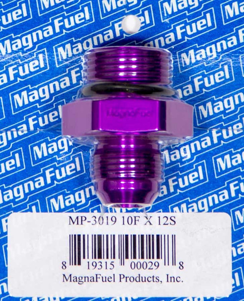 Magnafuel/magnaflow Fuel Systems #10an Flare to #12an Port Fitting - Straight (MP-3019)