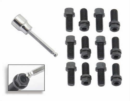 Mr. Gasket 3/8-16 x 3/4 Header Bolt Set (12) Combo Hex & Soc (3420G)