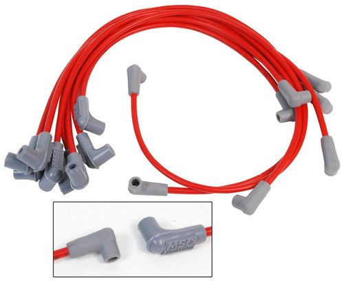 Msd Ignition BBC Marine 8.5mm Plug Wire Set w/HEI Cap (31489)