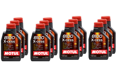 Motul Usa 8100 X-Cess 5w40 Oil Case 12 x 1 Liter (109774)