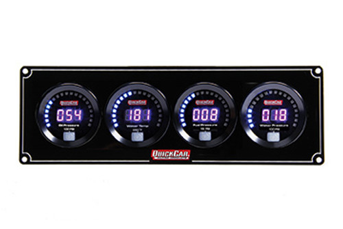 Quickcar Racing Products Digital 4-Gauge Panel OP/WT/FP/WP (67-4026)