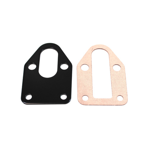 Racing Power Co-packaged SBC Steel Fuel Pump Mounting Plate Black (R2310BK)